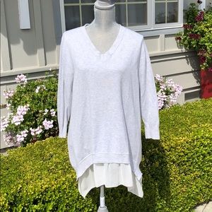 Heather gray sweater, size XL